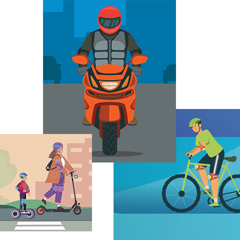 Правила безопасного использования средст индивидуальной мобильности (СИМ), велосипедов и мототранспорта